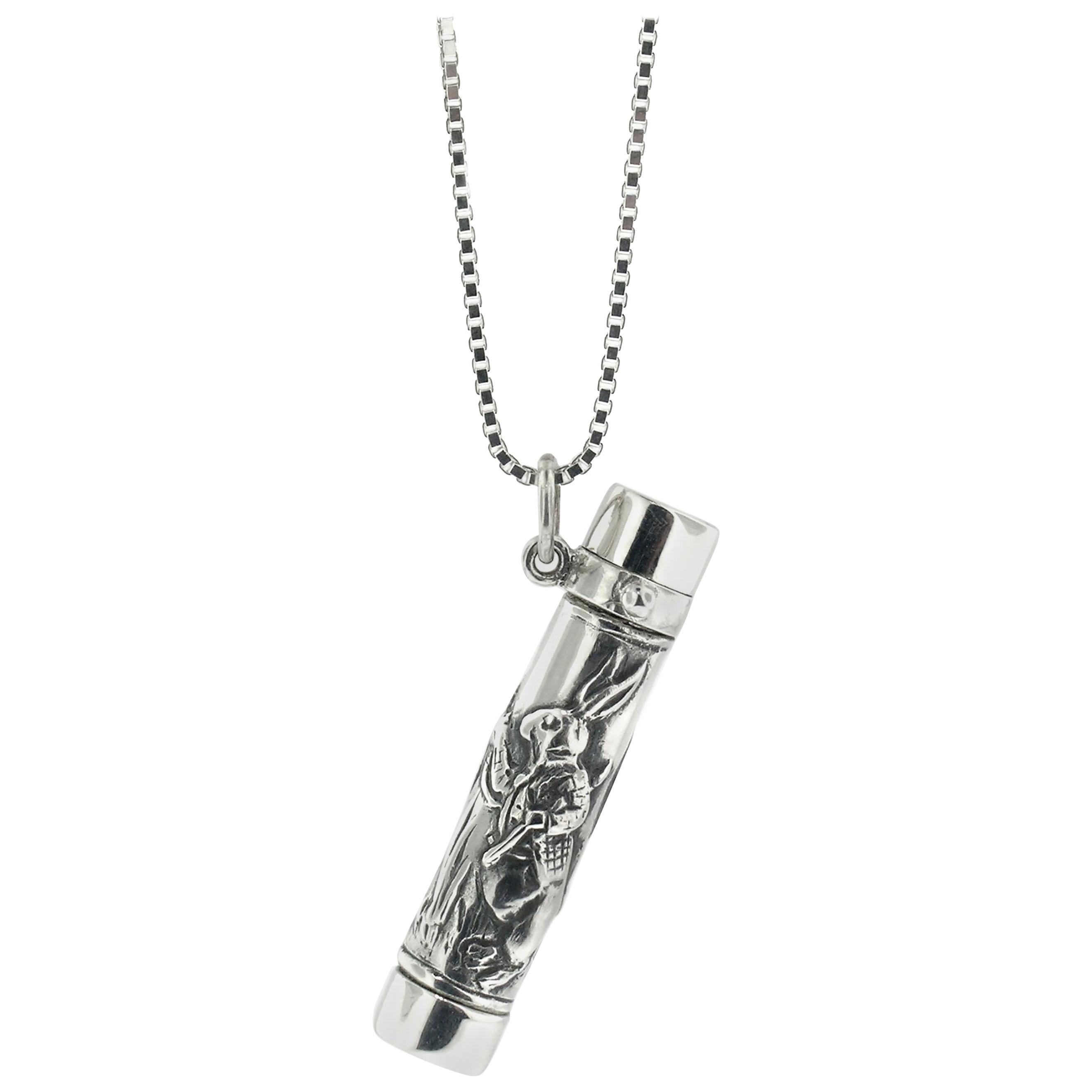 Collier Kaléidoscope Lapin Blanc