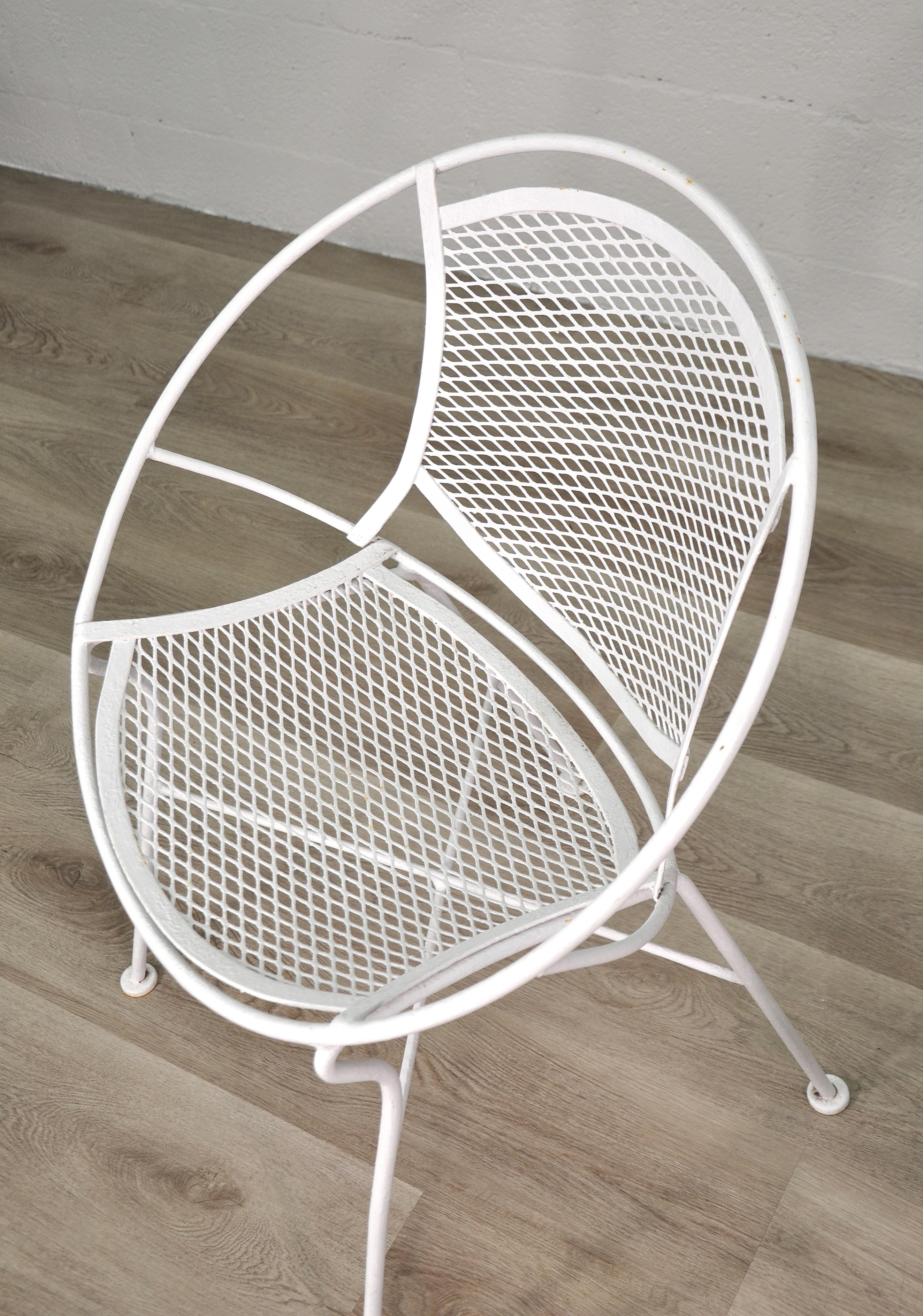 Mid-Century Modern White Radar Chairs by Maurizio Tempestini for Salterini, 1950s