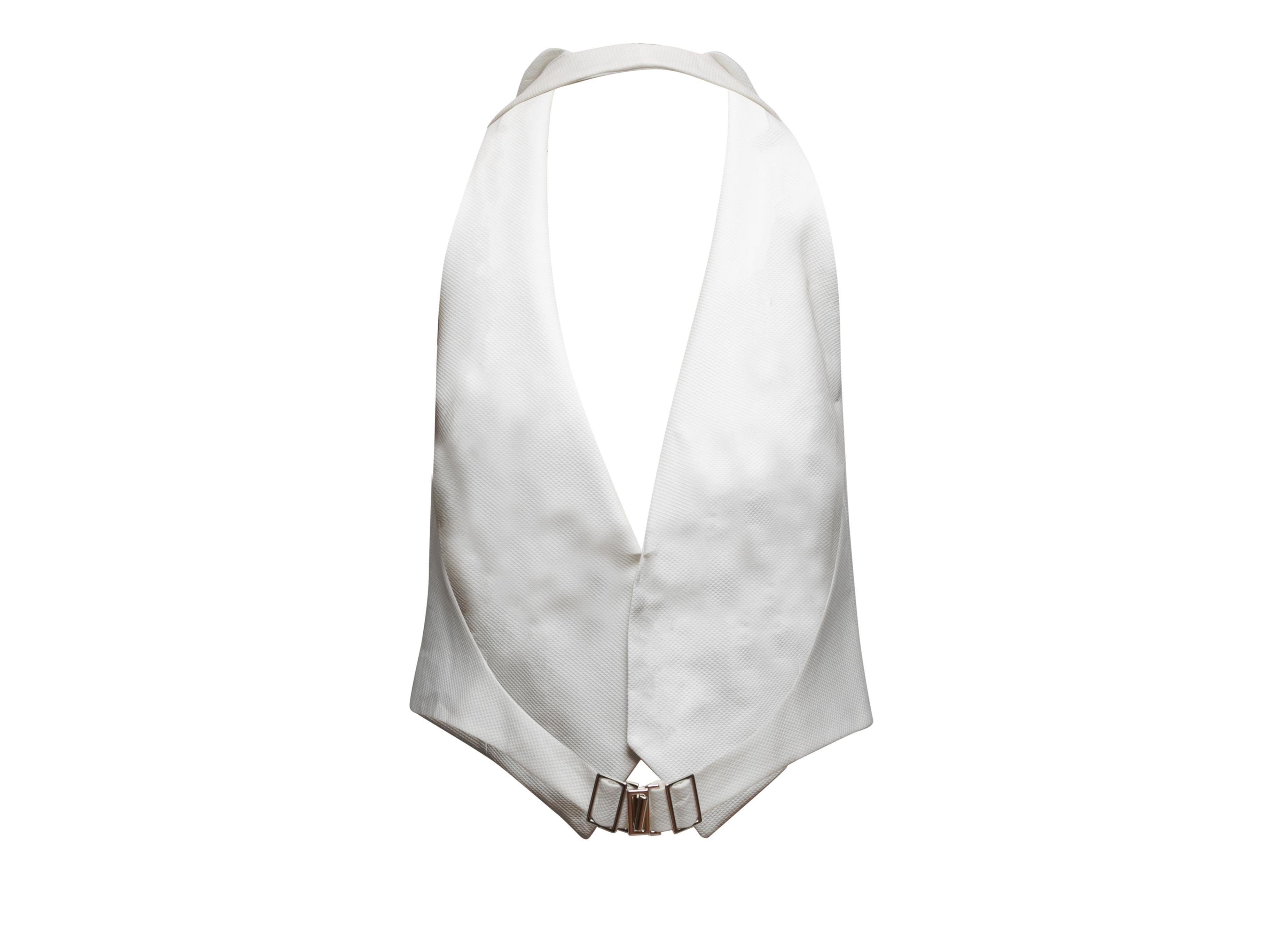 Gray White Ralph Lauren Purple Label Cadie Halter Vest Size US 10