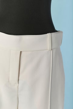 White rayon short trouser ALEXANDRE VAUTHIER