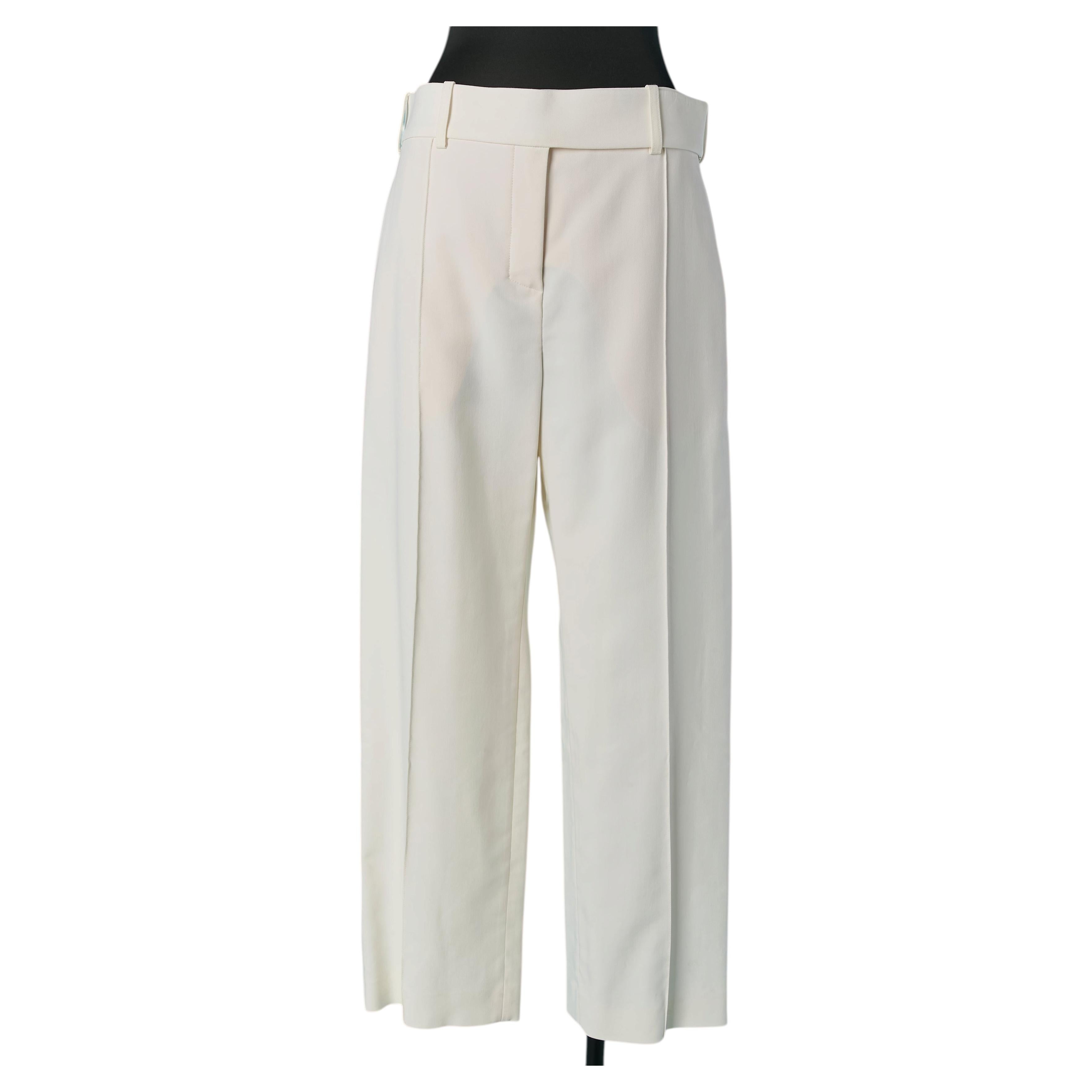 Pantalone corto in rayon bianco ALEXANDRE Vauthier in vendita