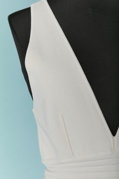 Weißes Kleid aus Viskose ohne Ärmel ALEXANDRE VAUTHIER
