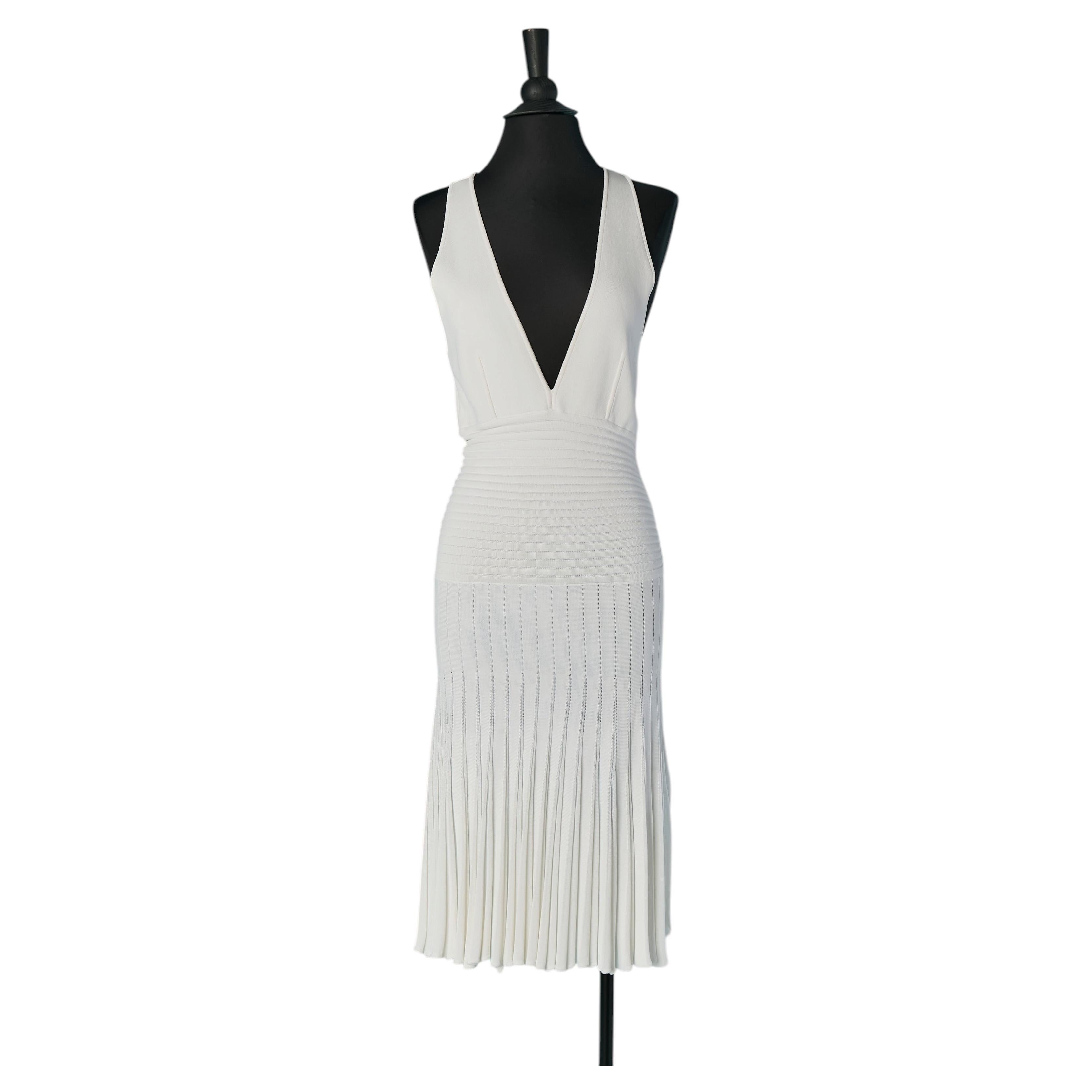 White rayon sleeveless dress ALEXANDRE VAUTHIER