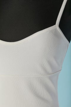 Weißes Viskose-Slipkleid ALEXANDRE VAUTHIER