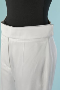 White rayon trouser ALEXANDRE VAUTHIER