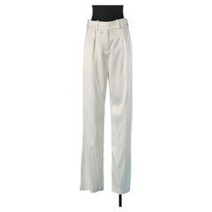Pantalon en rayonne blanche ALEXANDRE VAUTHIER