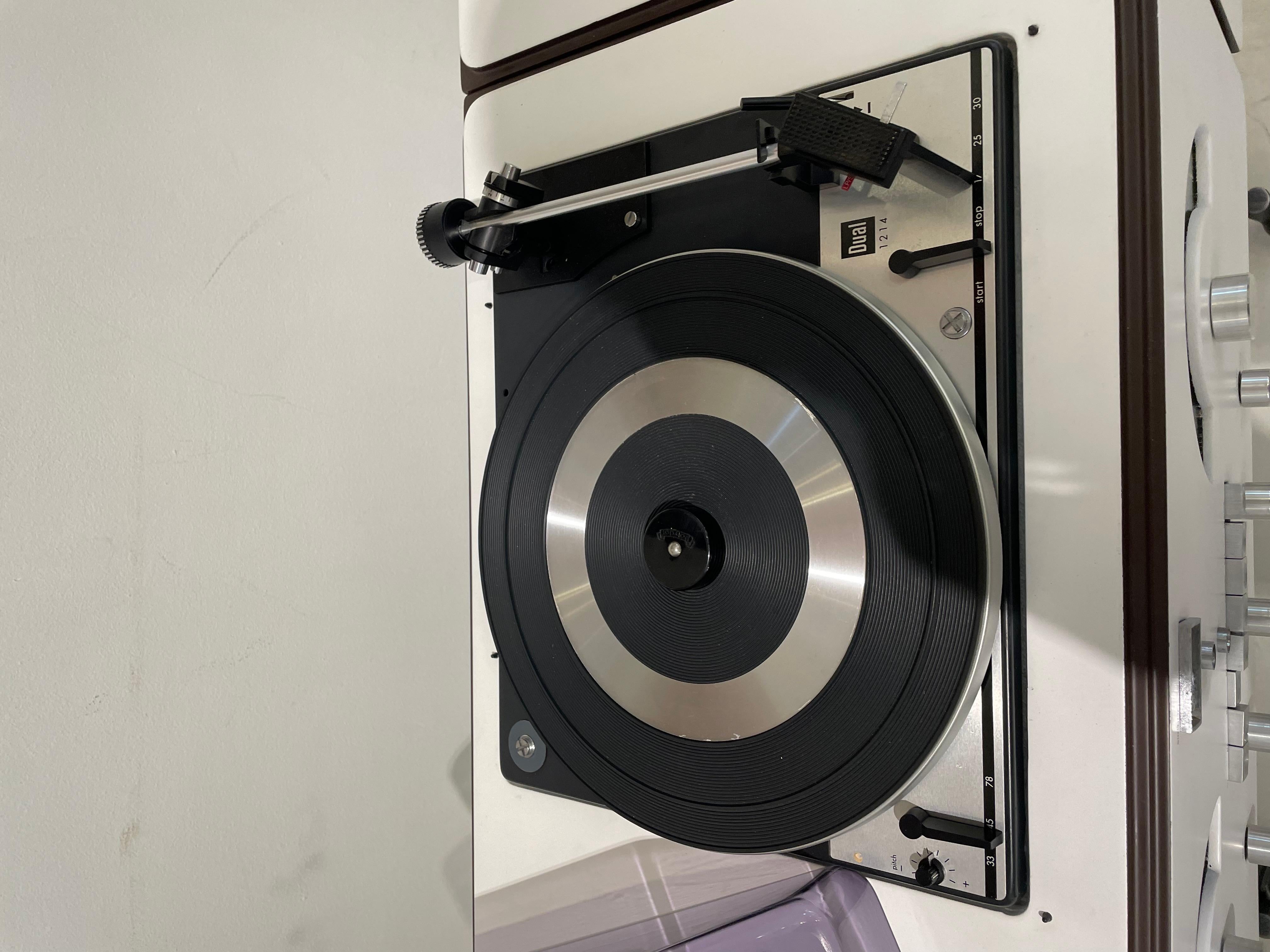 White Record Player Brionvega by Achille & Pier Giacomo Castiglioni, 1960s 7
