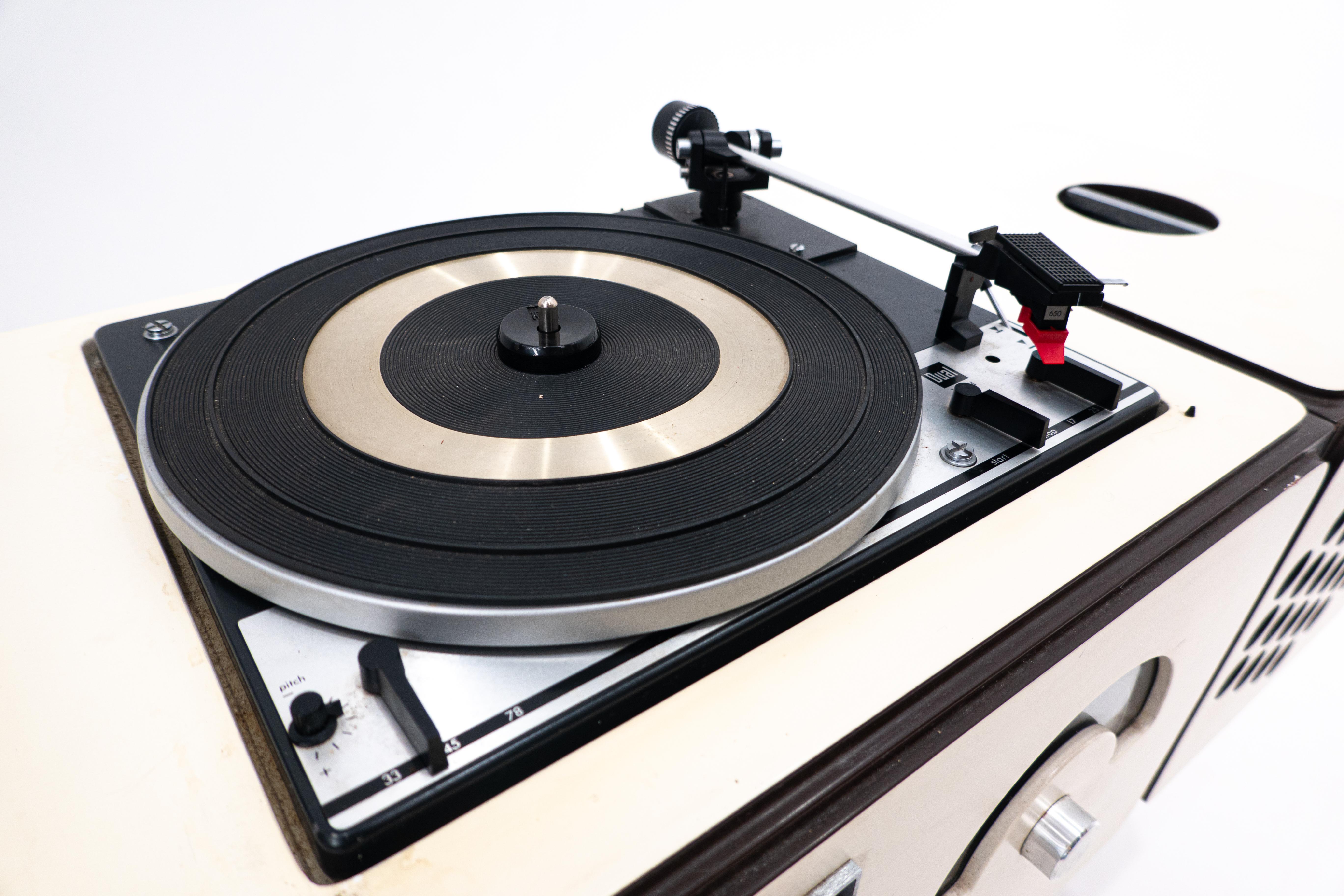 White Record Player Brionvega by Achille & Pier Giacomo Castiglioni, 1960s 1