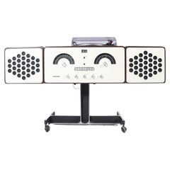 Joueur de disques blanches Brionvega par Achille & Pier Giacomo Castiglioni, années 1960