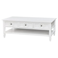 White Rectangular Coffee Table