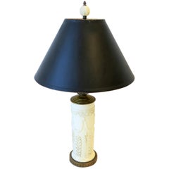 Wedgwood White Regency Rams Head Table or Desk Lamp