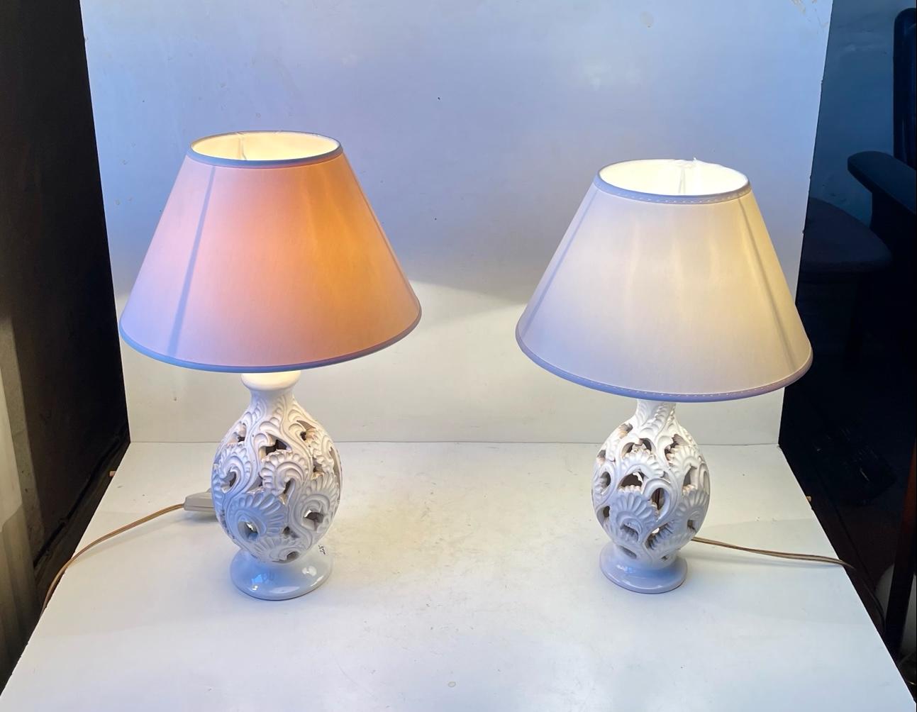 vintage ceramic lamps 1940s