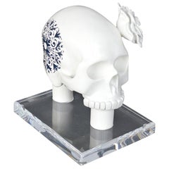 Cœur en résine blanche