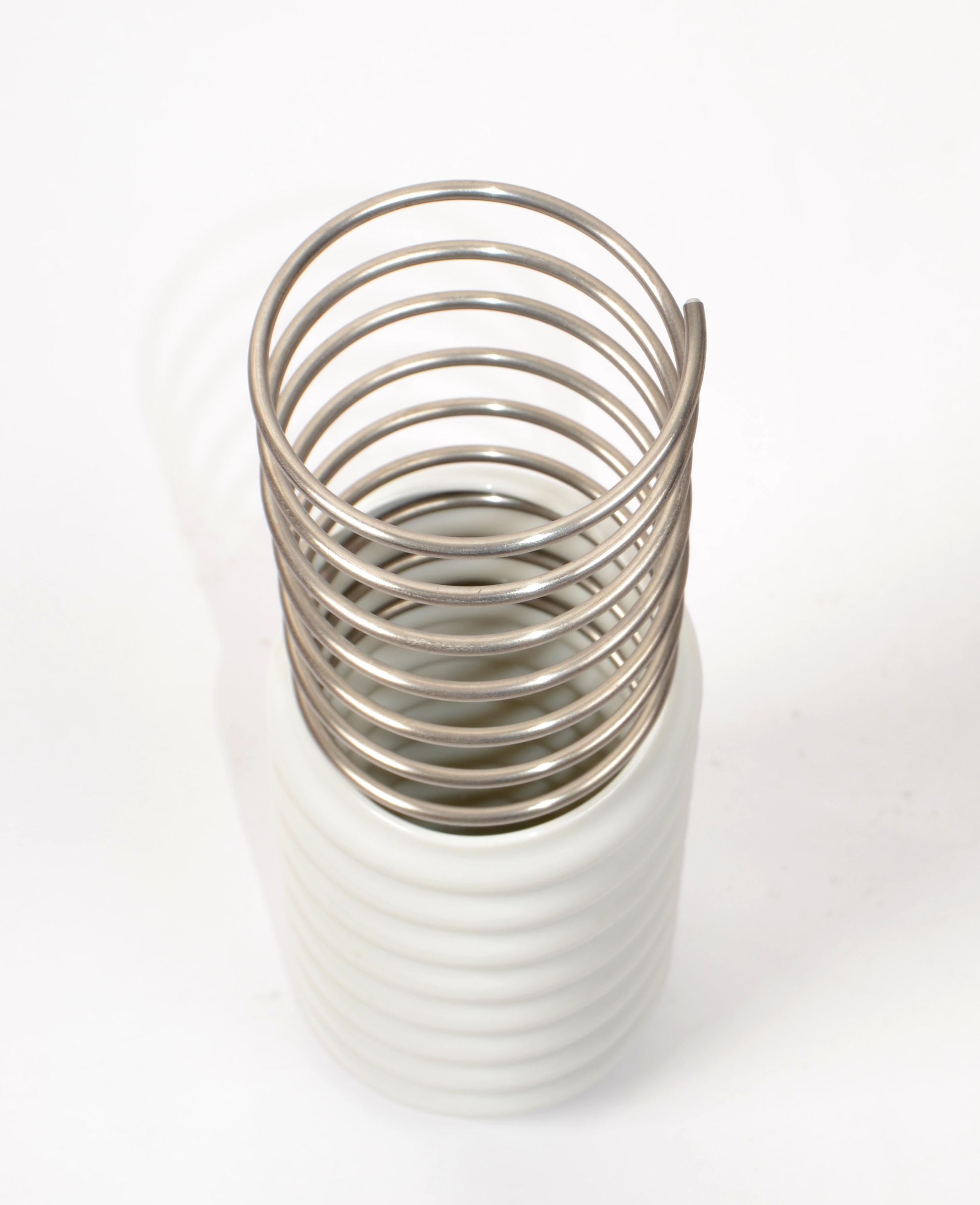 20th Century White Ringoletto Porcelain Vase by Ron Arad for Rosenthal Studio Line Germany