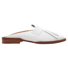 The Robert Clergerie Leather Kiltie Mules Size 38