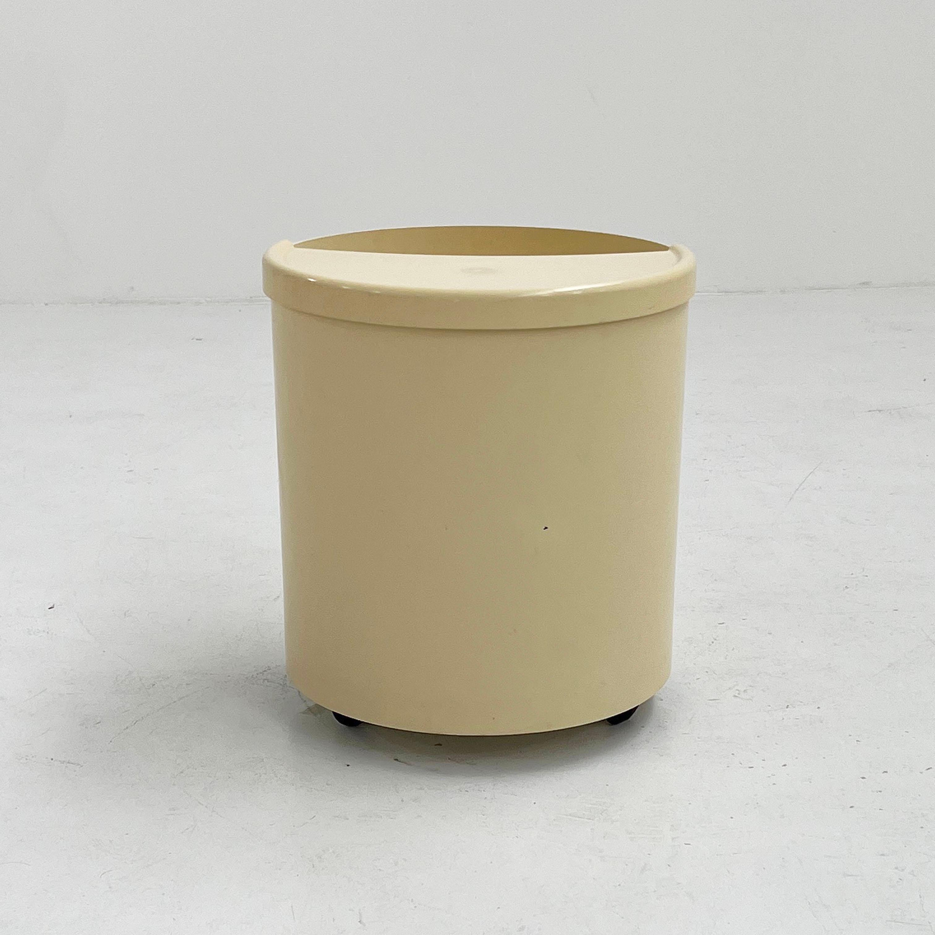 Late 20th Century White Robo Side Table by Joe Colombo for Elco, 1970s