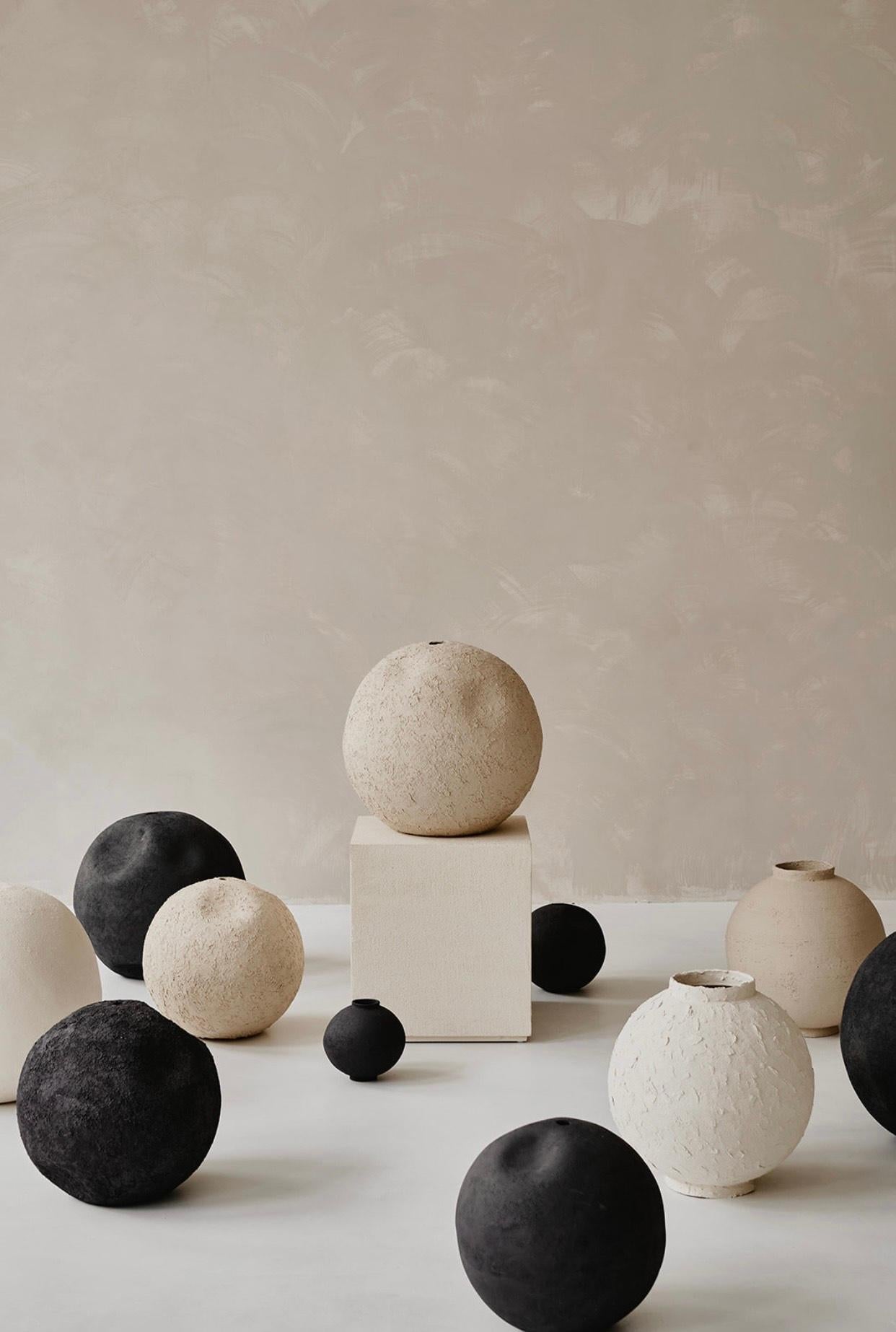 Stoneware White Rock Soft Moon by Laura Pasquino