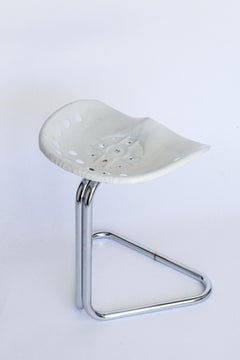 White Rodney Kinsman T7 Tractor Stool Post-Modern