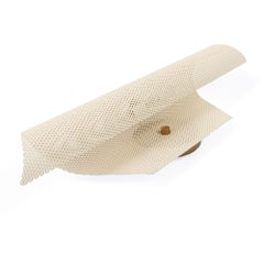 White Rolled Perforated Sconce by Lawson-Fenning