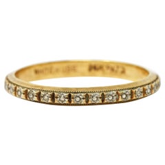 White Rose Jewelry Co. Art Deco 14 Karat Yellow Gold Orange Blossom Band Ring