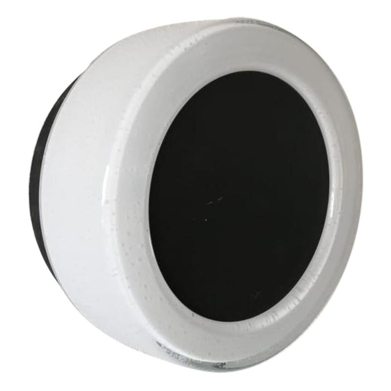 White Round Glass Black Single Sconce by BEGA, 1960s Germany For Sale at  1stDibs