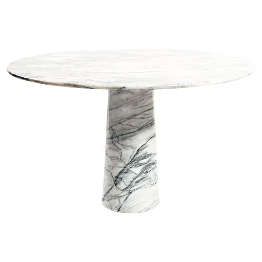 Mid-century Italian marble dining table in the style of Angelo Mangiarotti, 1970 For Sale