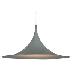 White Round Pendant Lamp by Fog & Mørup, 1970s