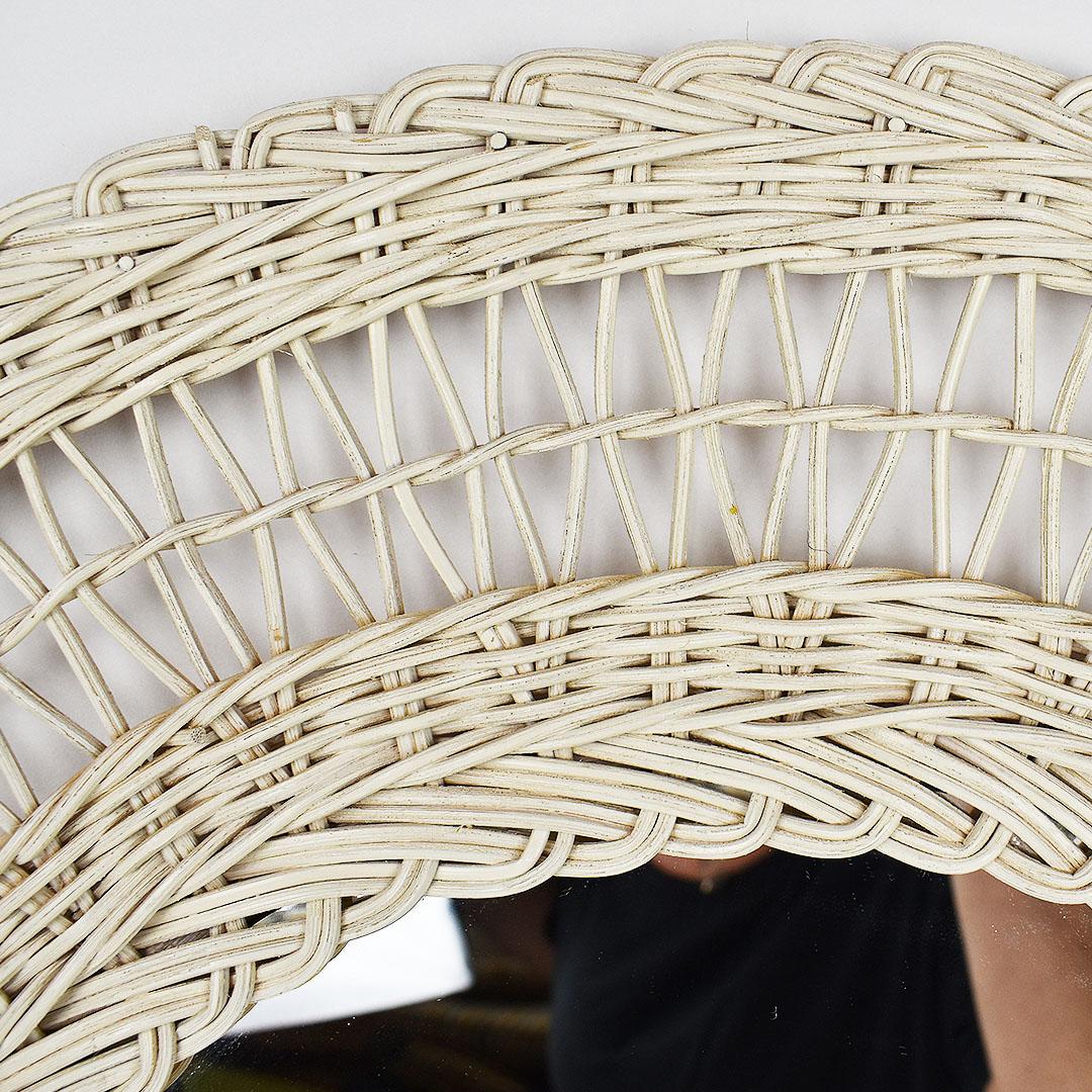 white woven mirror