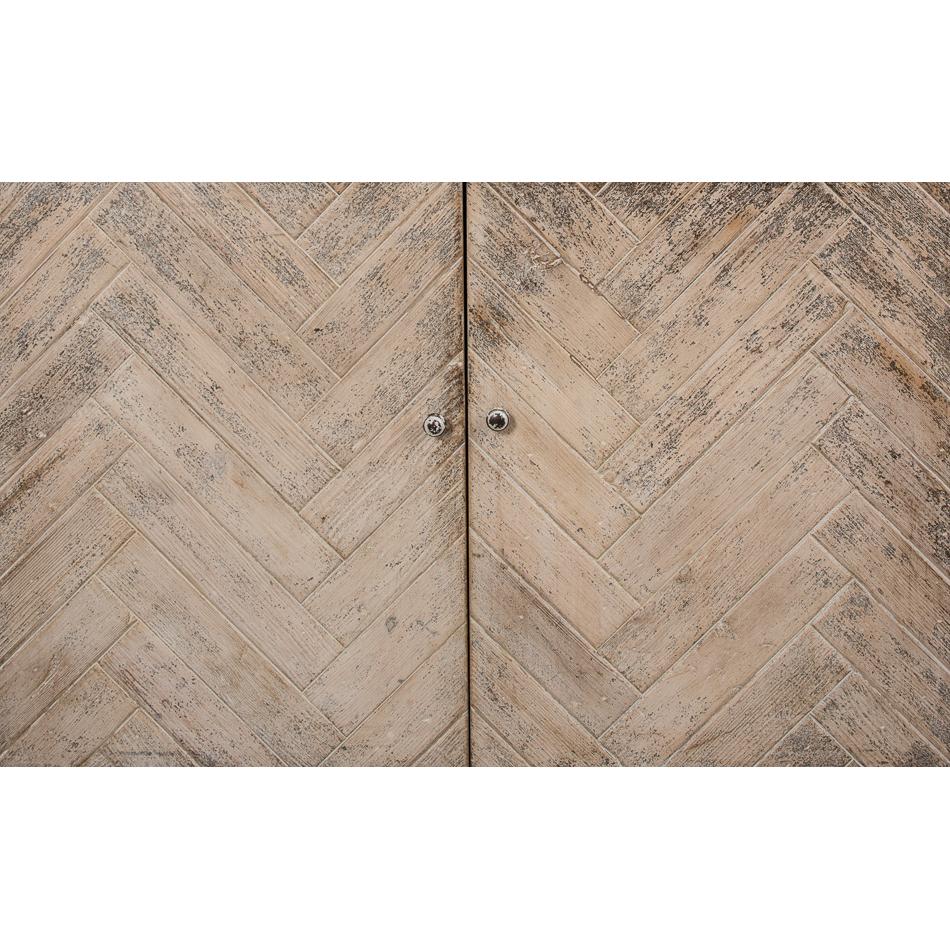 Armadio multimediale moderno rustico Whiting Chevron in vendita 1