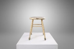 White rustic stool 1930