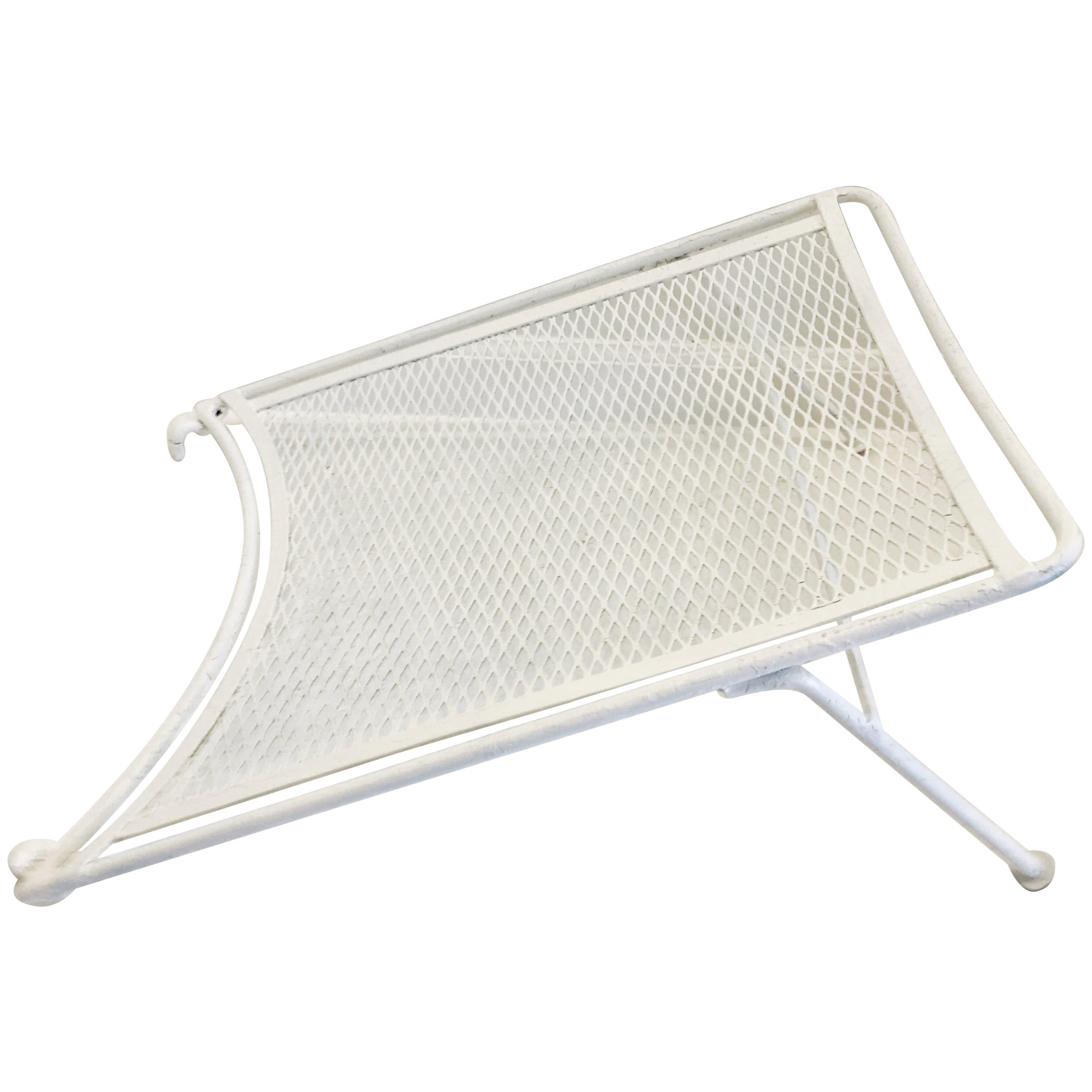 White Salterini Radar/ Hoop Chair Leg Rest by Maurizio Tempestini