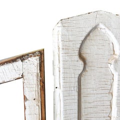 White Salvaged Wood Window from Historic building in Oklahoma City 1920s