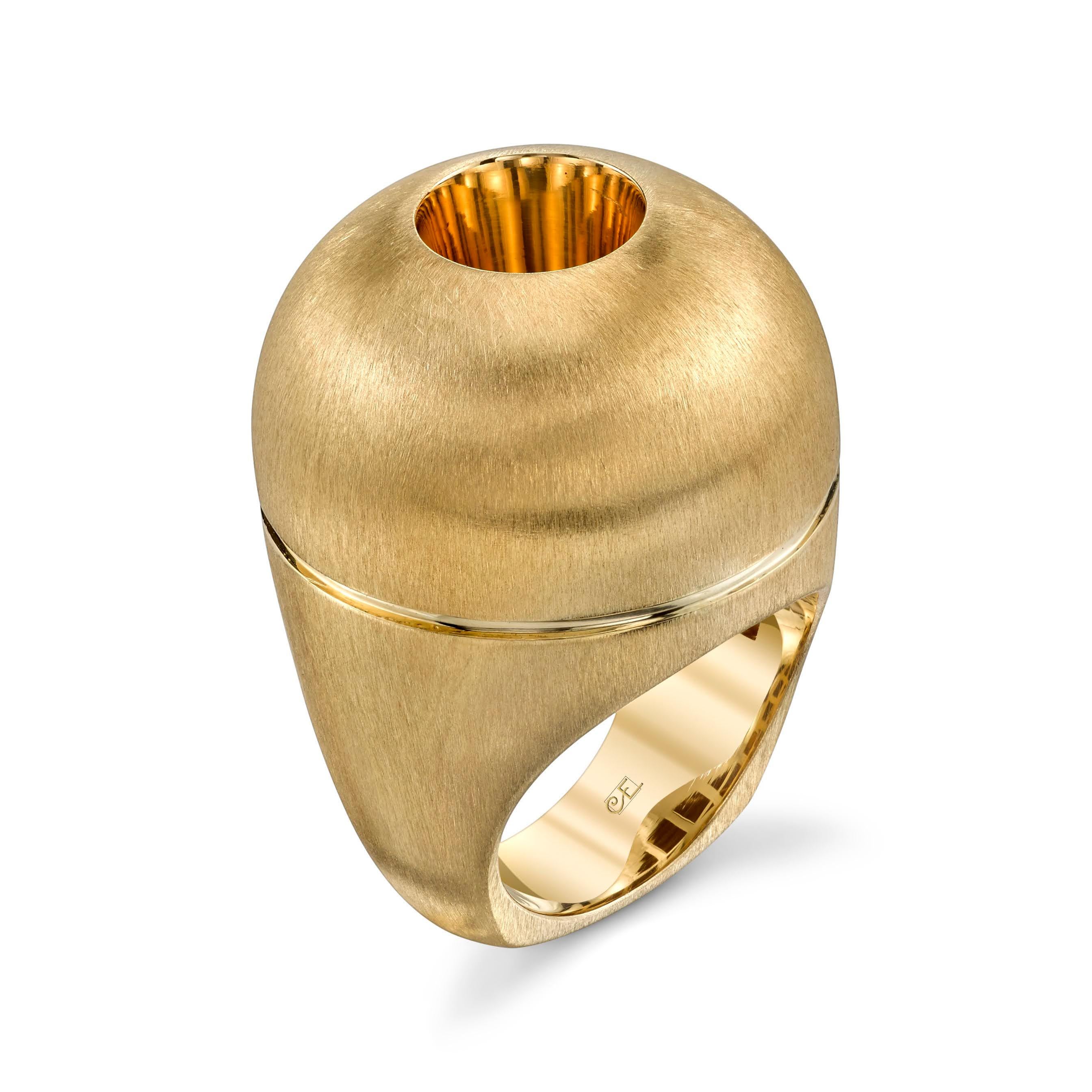 large gold dome ring