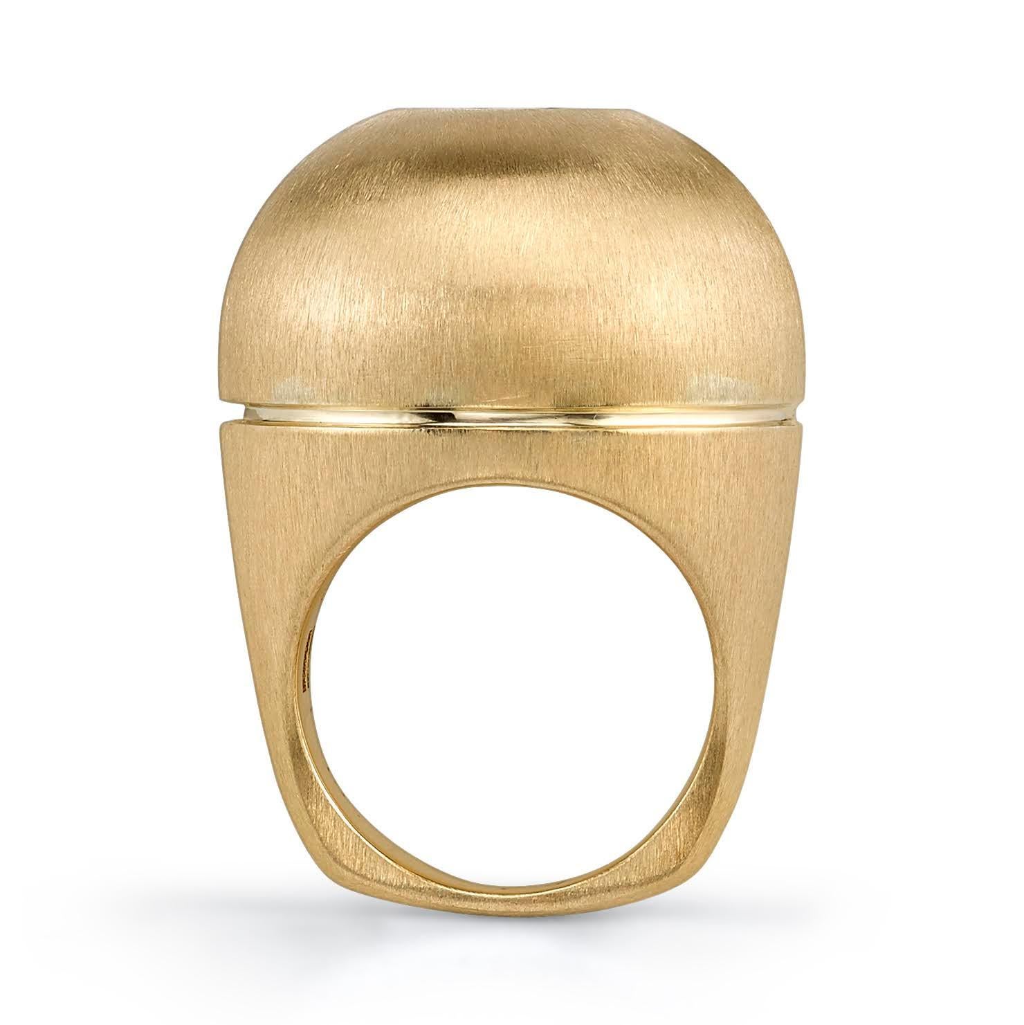 large gold dome ring