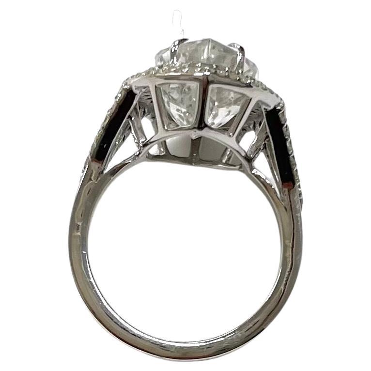 Marquise Cut White Sapphire Marquise with Diamonds Paradizia Ring For Sale