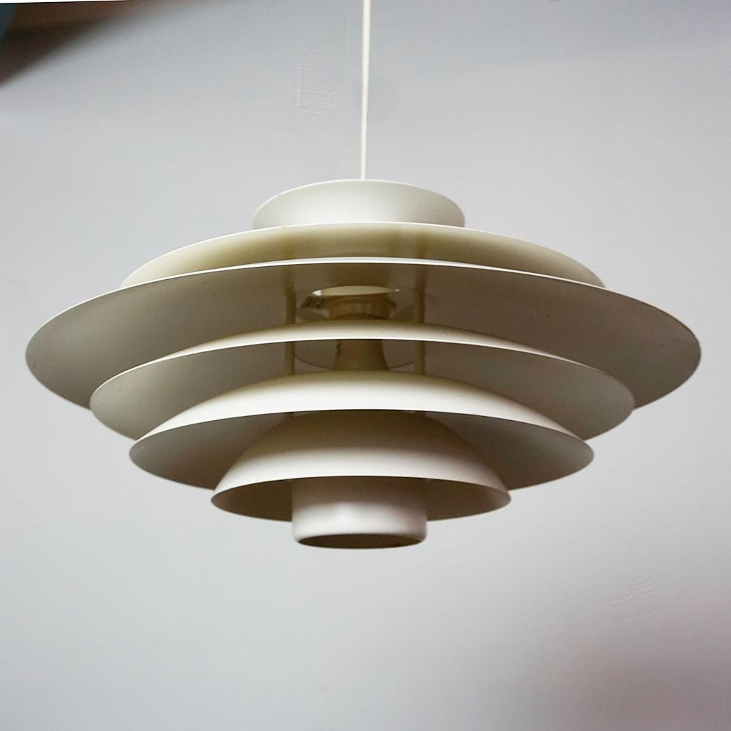 White Scandinavian Pendant Lamp by Form Light, Denmark 2