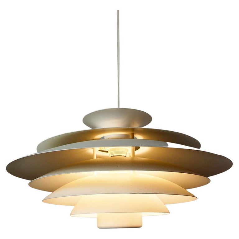 White Scandinavian Pendant Lamp by Form Light, Denmark For Sale at 1stDibs