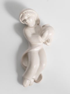 Applique bianca con motivo di ragazzo di Marianne Starck per Michael Andersen & Son