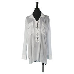 White see-through cotton veil ALEXANDRE VAUTHIER