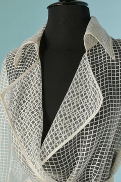 Weißer durchsichtiger Trenchcoat VIONNET