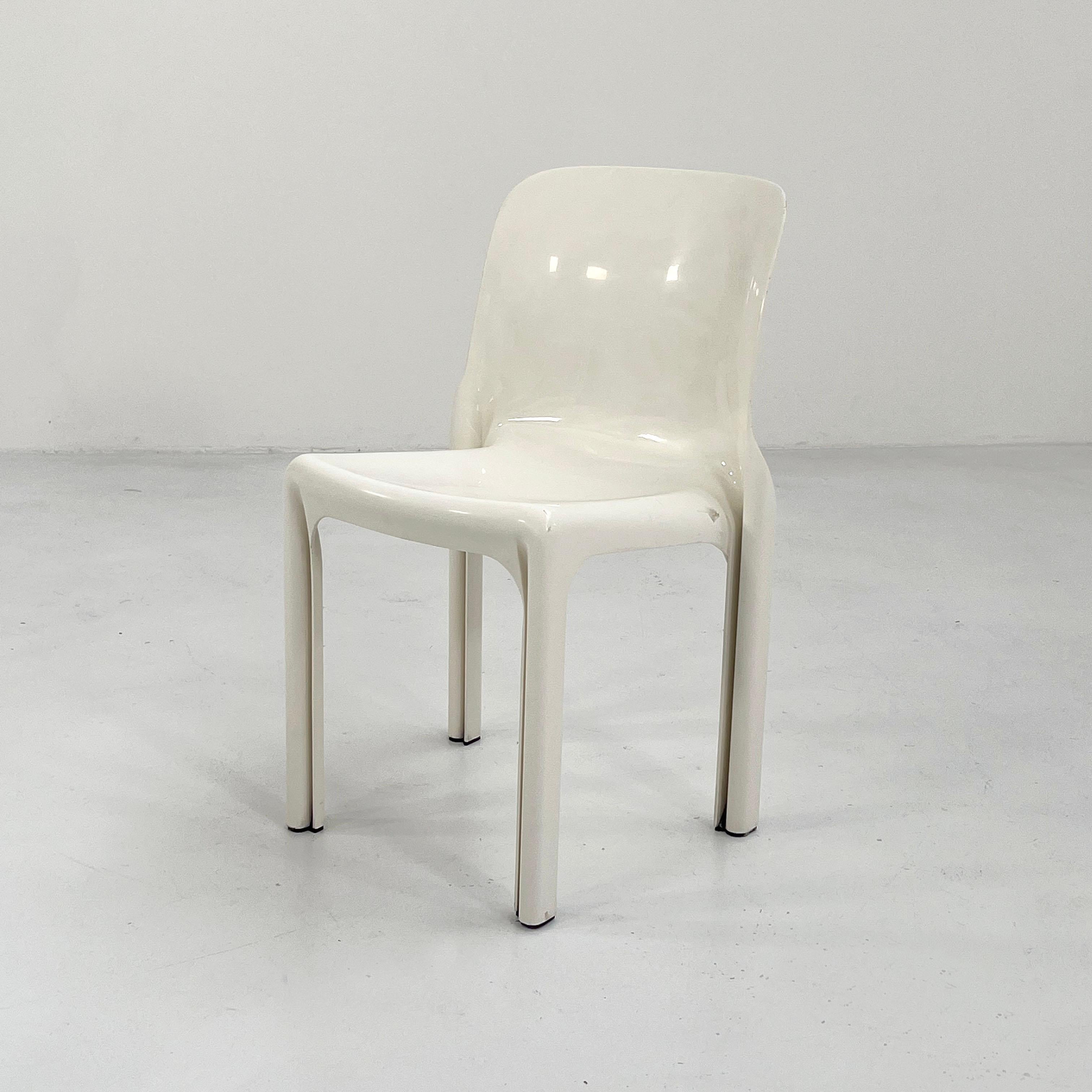 Designer - Vico Magistretti
Producer - Artemide
Model - Selene Chair
Design Period - Seventies
Measurements - Width 47 cm x Depth 50 cm x Height 76 cm x Seat Height 48 cm
Materials - Plastic
Color - White
Light wear consistent with age and use. Some