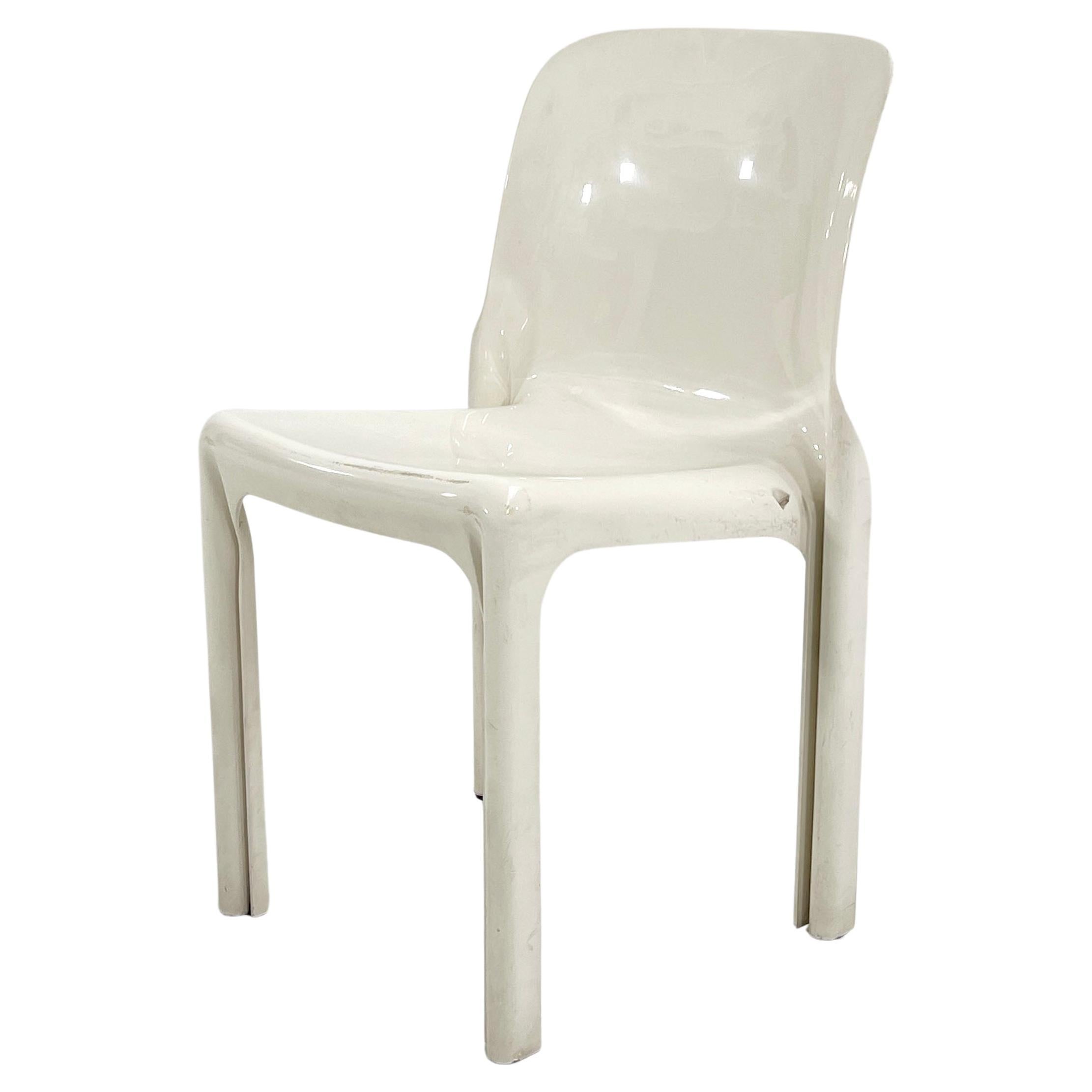 White Selene Chair by Vico Magistretti for Artemide, 1970s For Sale at  1stDibs