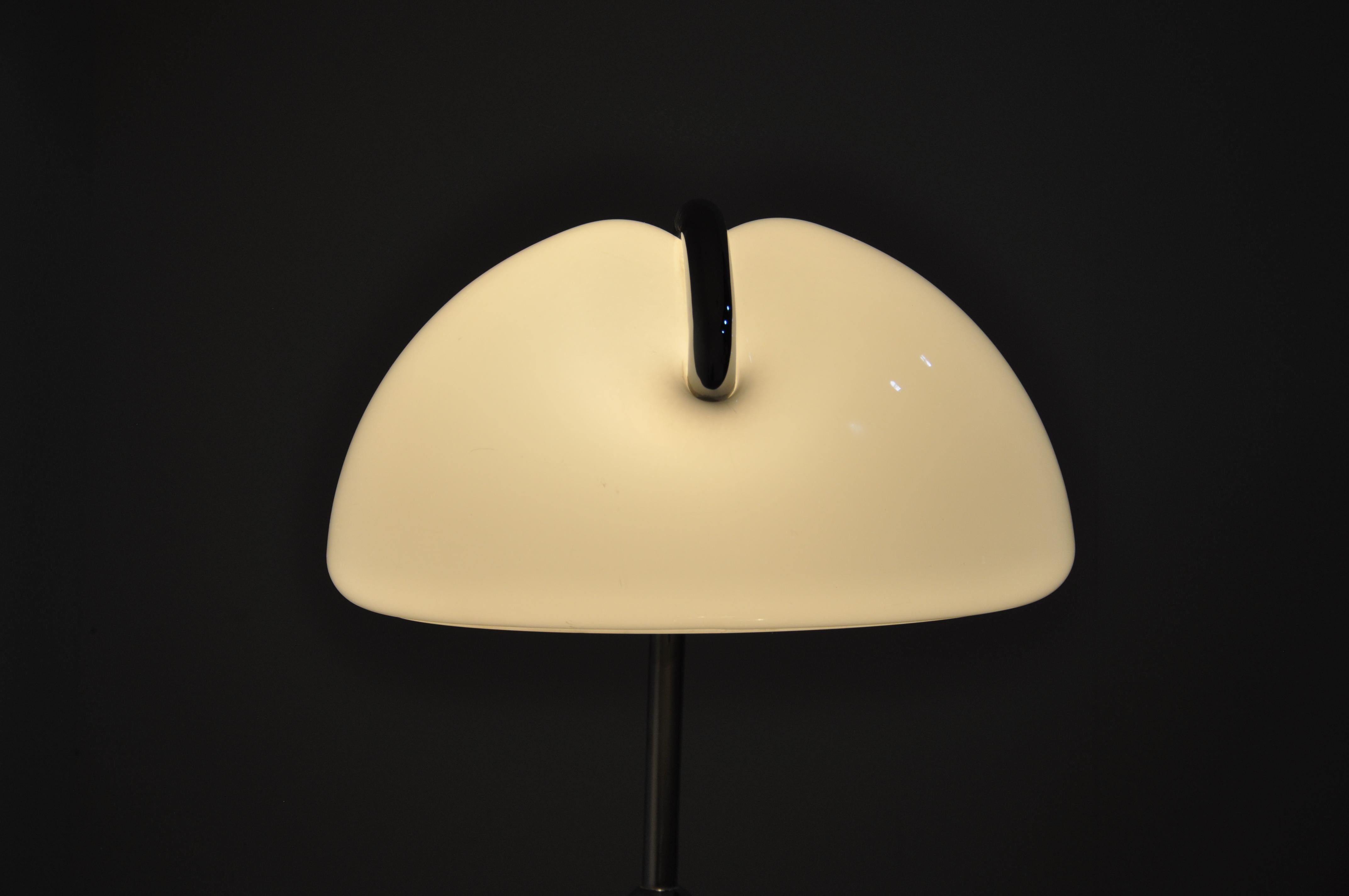 White Serpente Floor Lamp by Elio Martinelli for Martinelli Luce, 1960s 3