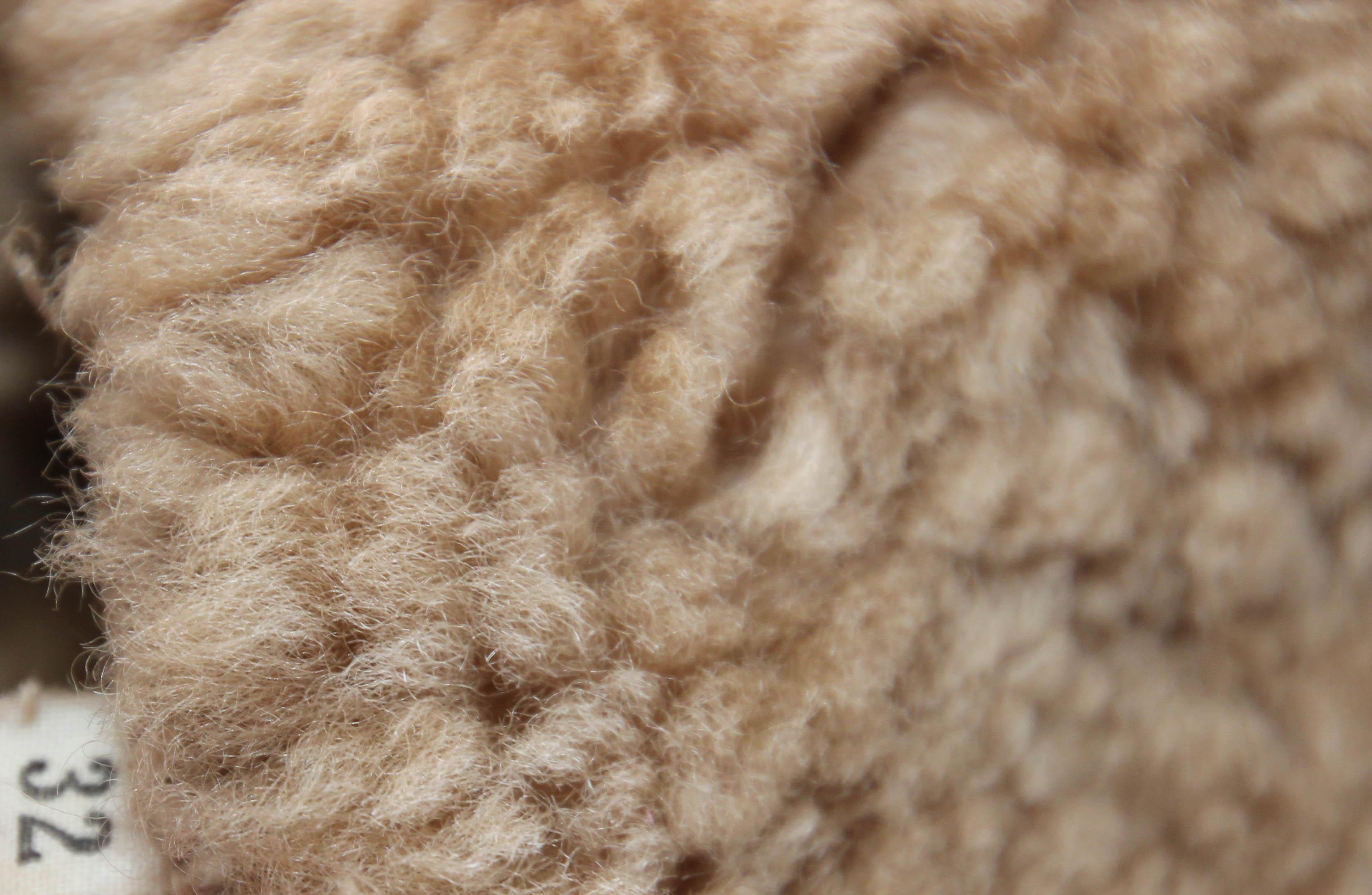 Brauner Vintage-Mantel aus Schafsfell, Australien, 1970er Jahre, Größe Small bis Medium im Angebot 13