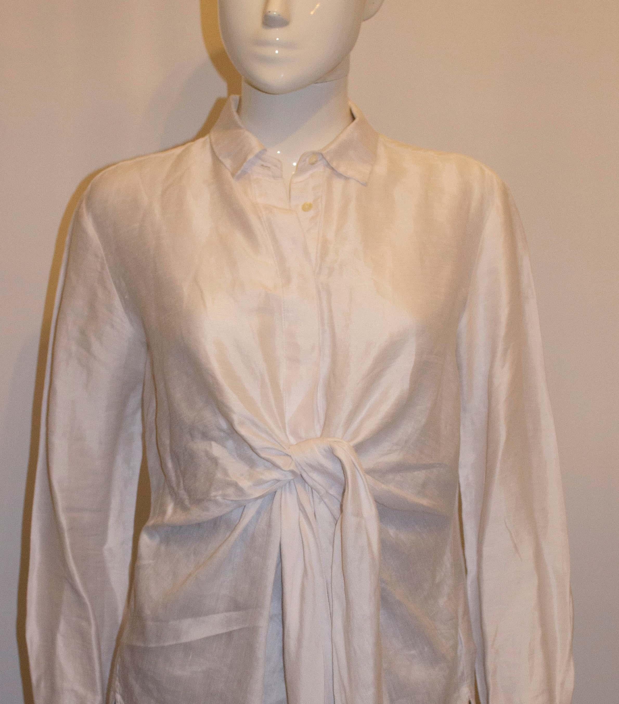 Women's White Shirt by Antonelli Firenze For Sale