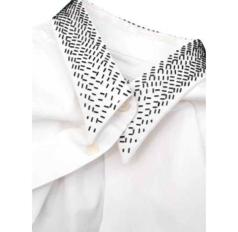 white shirt with embellished collar