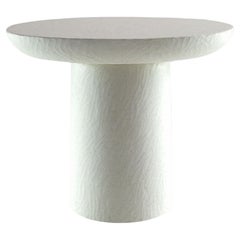 Table d'appoint Bloom Modern Oval Sculptural Cast Stone d'Alentes Atelier