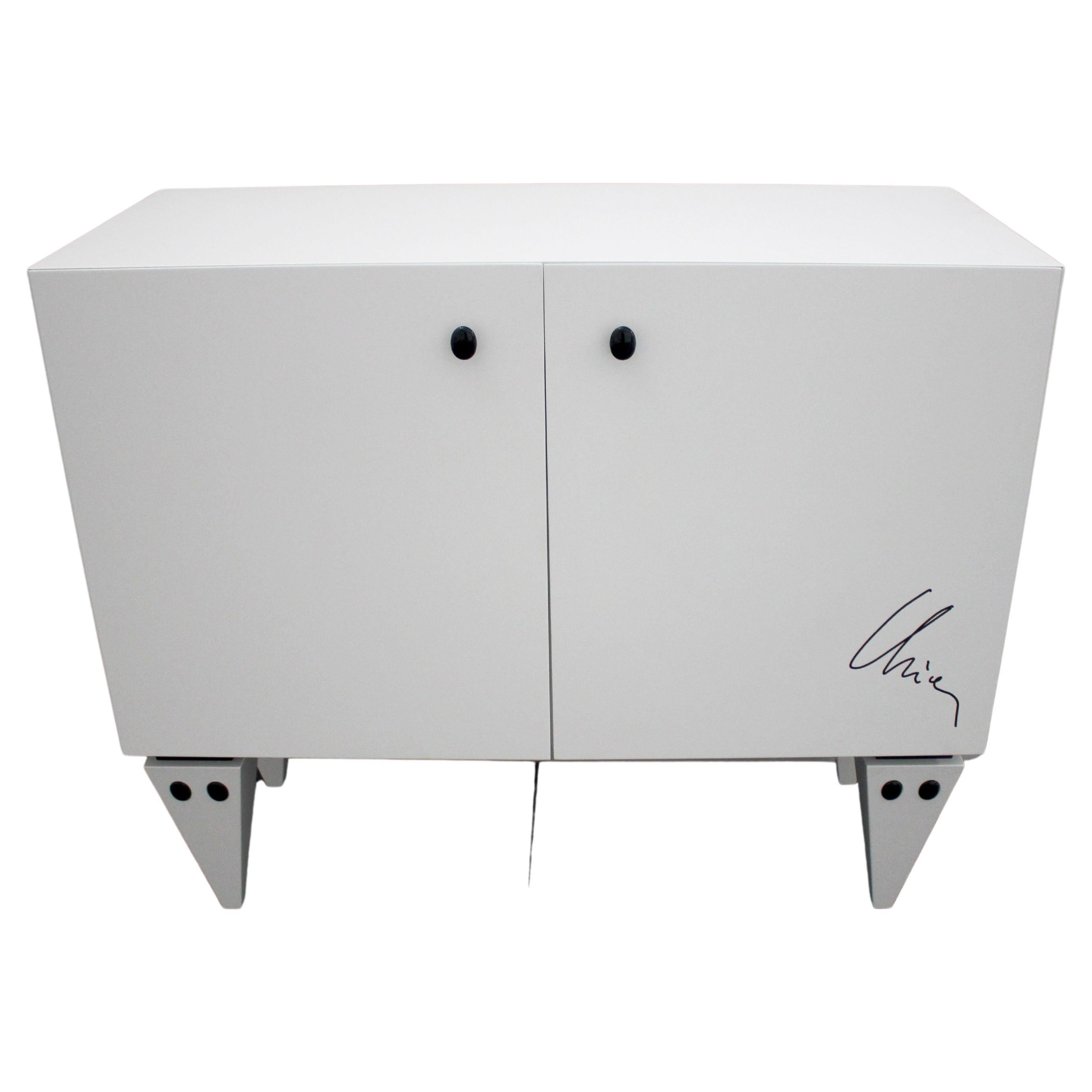 White Sideboard by Sandro Chia for Cleto Munari, 2008 For Sale