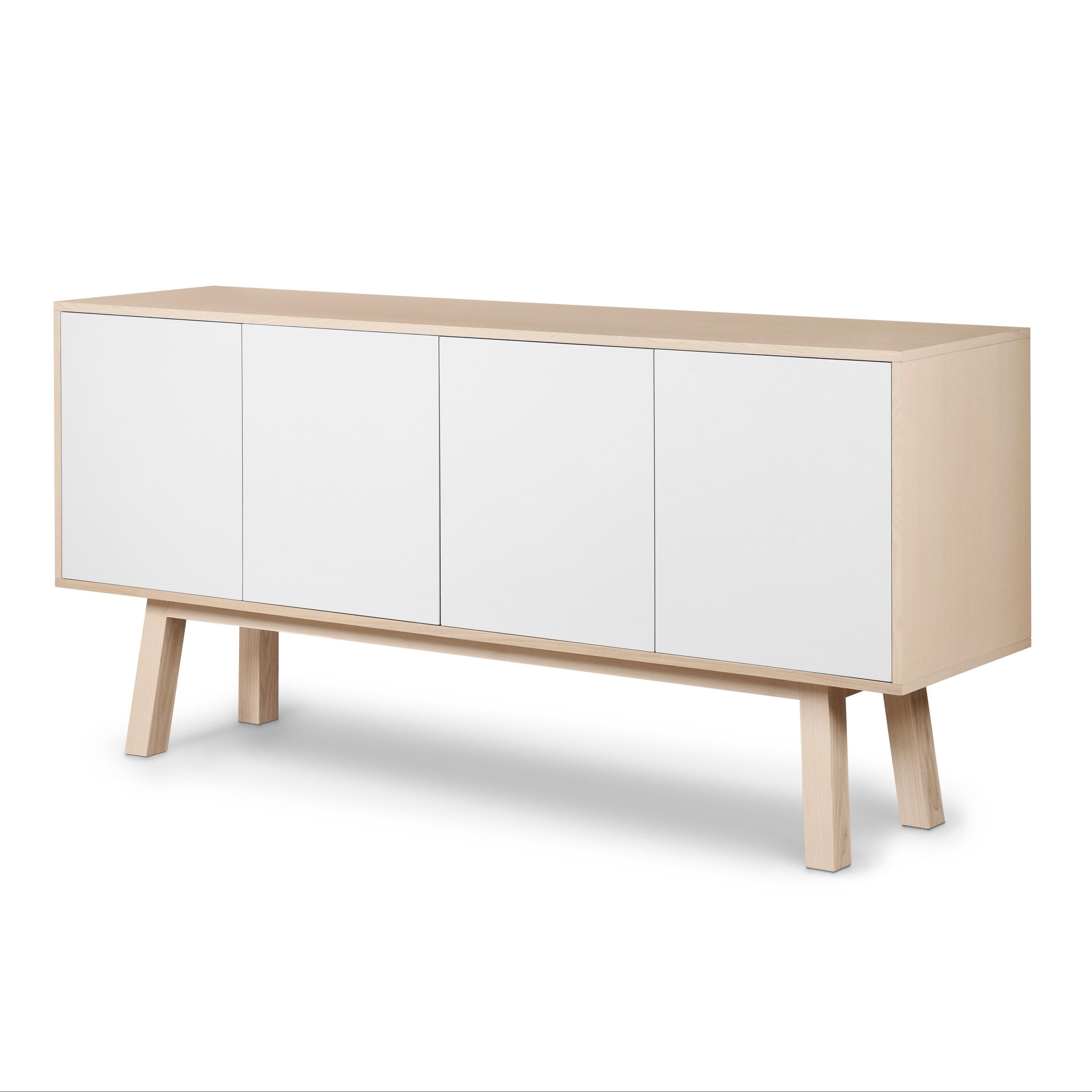 Ash White Sideboard Credenzia Designed by Eric Gizard, Paris For Sale