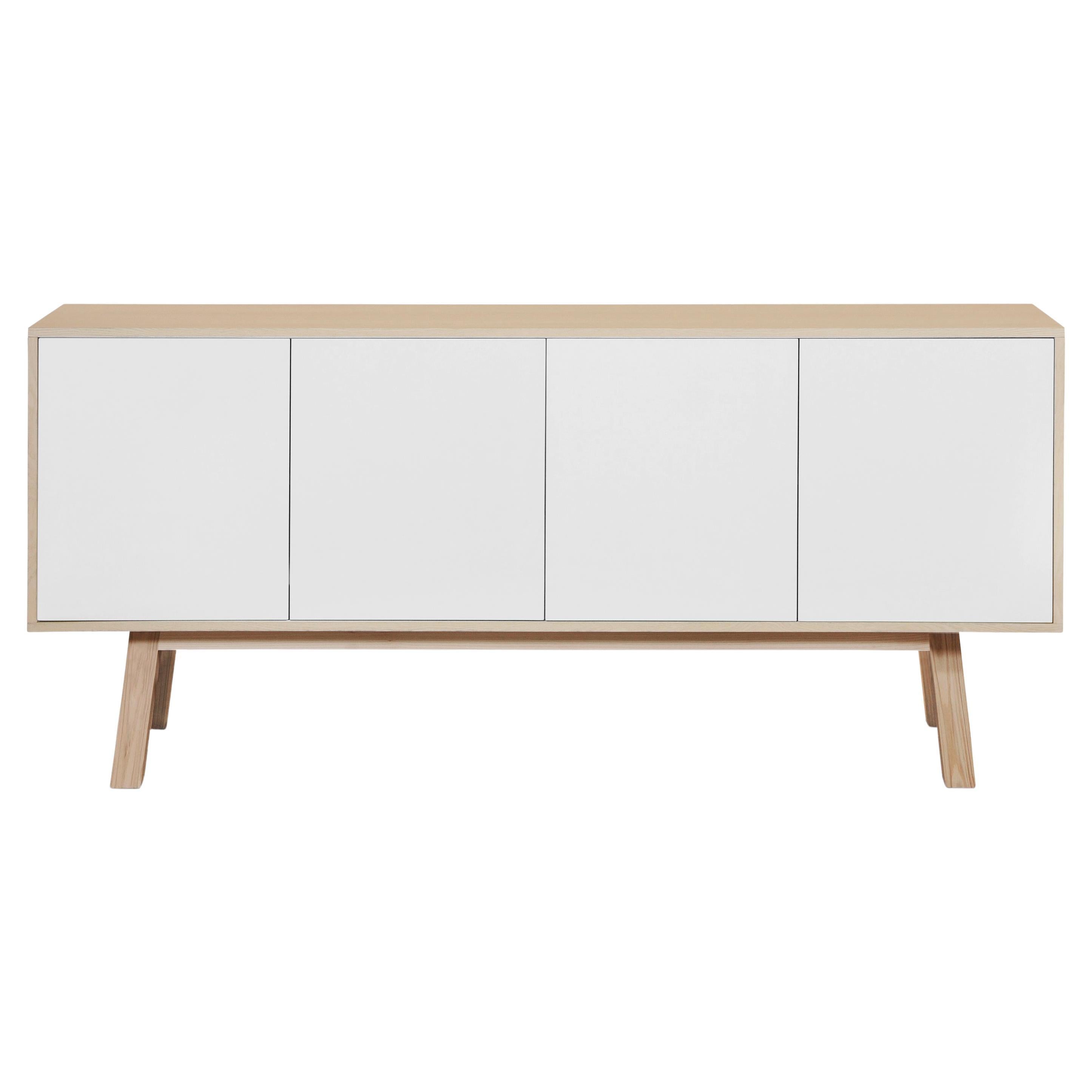 White Sideboard Credenzia Designed by Eric Gizard, Paris For Sale